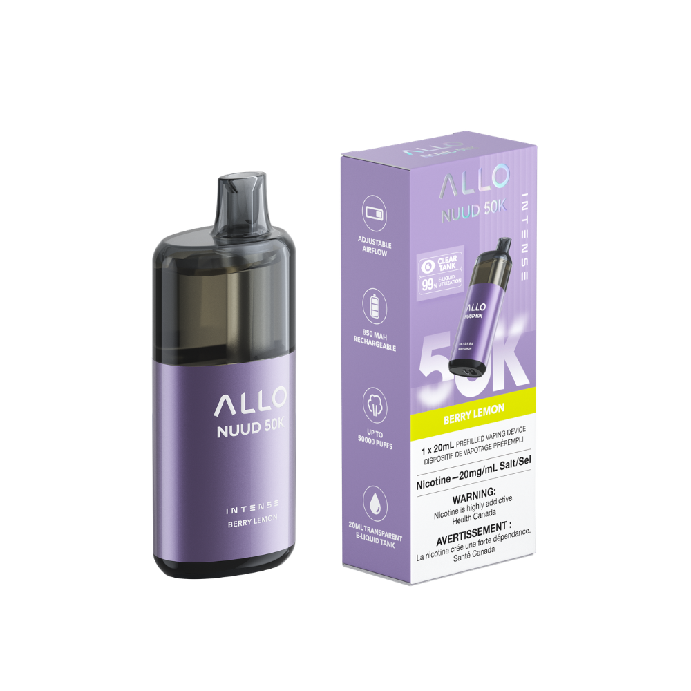 BERRY LEMON - Allo Intense Nuud 50K Disposable Vape - 5ct - [ON]
