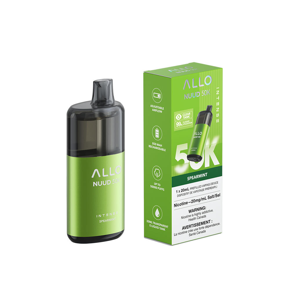 SPEARMINT - Allo Intense Nuud 50K Disposable Vape - 5ct - [ON]
