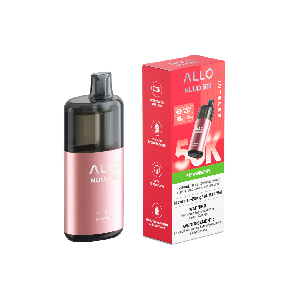 STRAWBERRY - Allo Intense Nuud 50K Disposable Vape - 5ct - [ON]