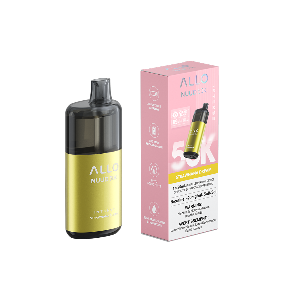 STRAWNANA DREAM - Allo Intense Nuud 50K Disposable Vape - 5ct - [ON]