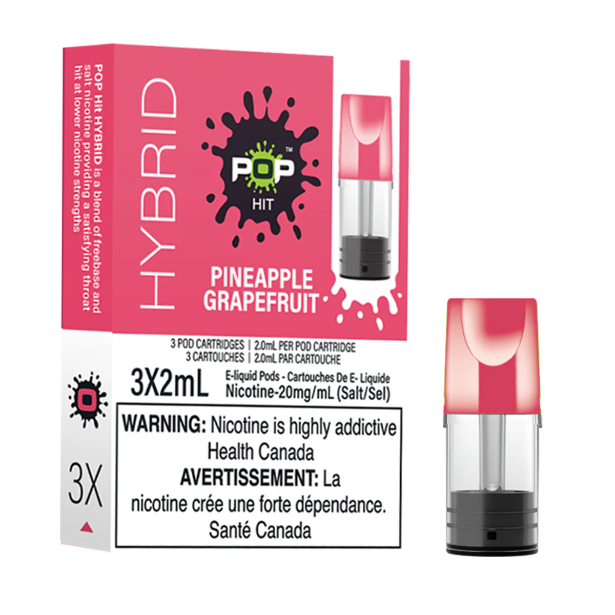 PINEAPPLE GRAPERUIT - Pop Hit Hybrid - 20mg - 5pc/Carton - [FED]