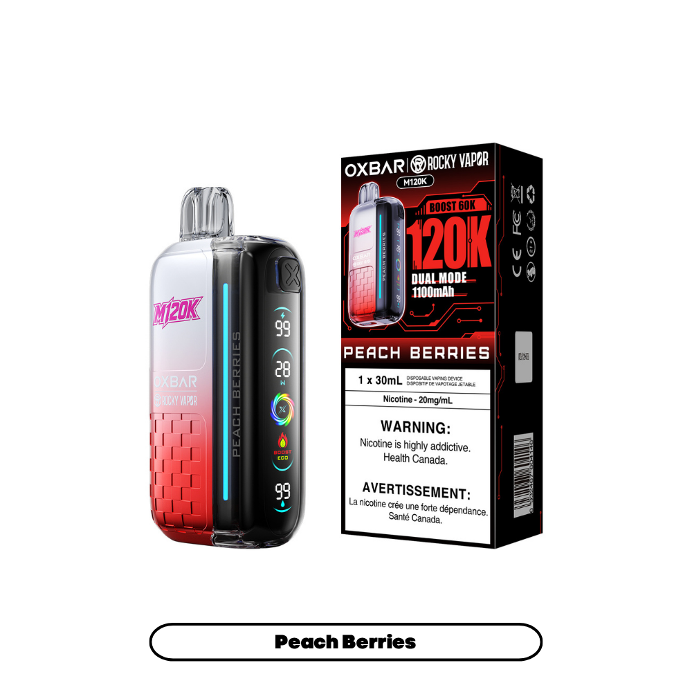 PEACH BERRIES - OXBAR M120K - 20mg - 4pc/box - [ON]