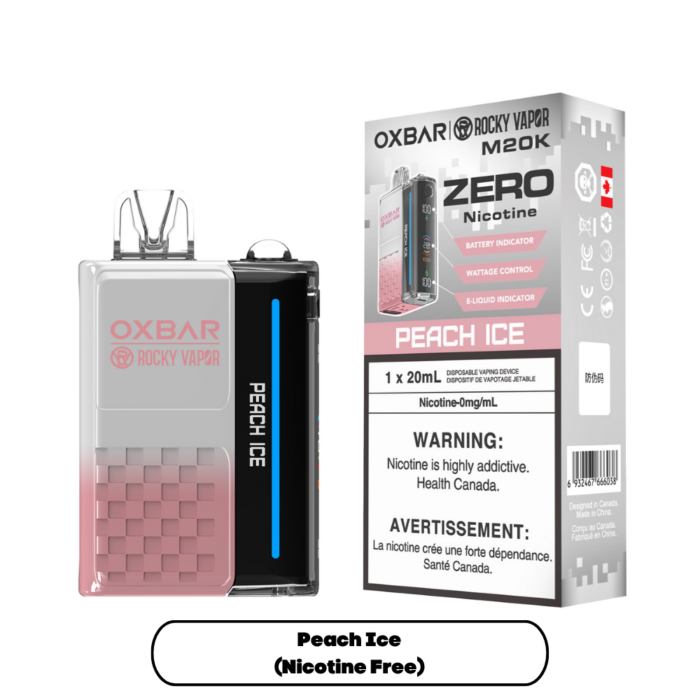 Peach Ice - OXBAR M20K - Nicotine Free - 5pc/box - [ON]