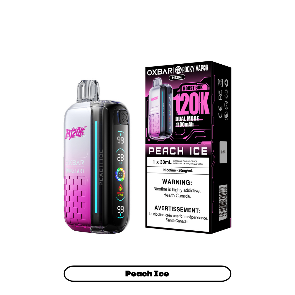 PEACH ICE - OXBAR M120K - 20mg - 4pc/box - [ON]