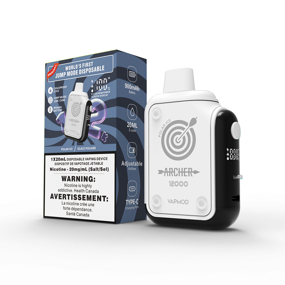 POLAR ICE - VAPMOD Archer 12000 Disposable Vape - 5ct