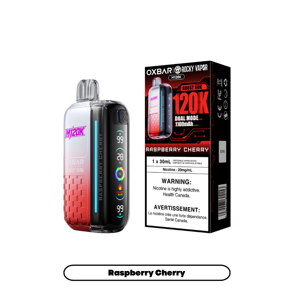 RASPBERRY CHERRY - OXBAR M120K - 20mg - 4pc/box - [ON]