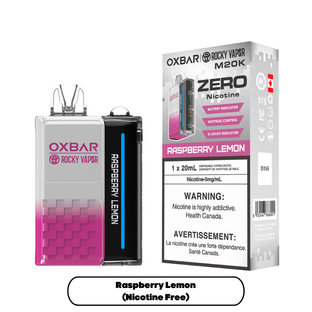 Raspberry Lemon - OXBAR M20K - Nicotine Free - 5pc/box - [ON]