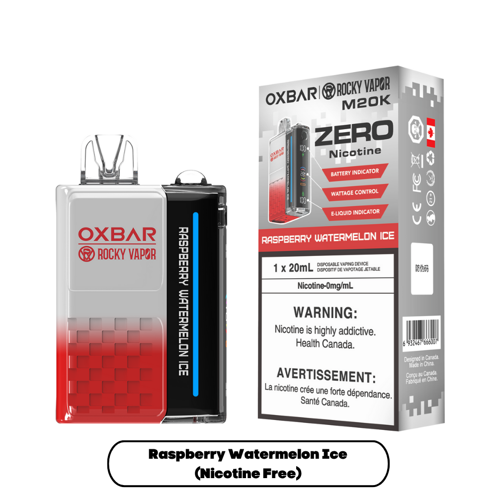 Raspberry Watermelon Ice - OXBAR M20K - Nicotine Free - 5pc/box - [ON]