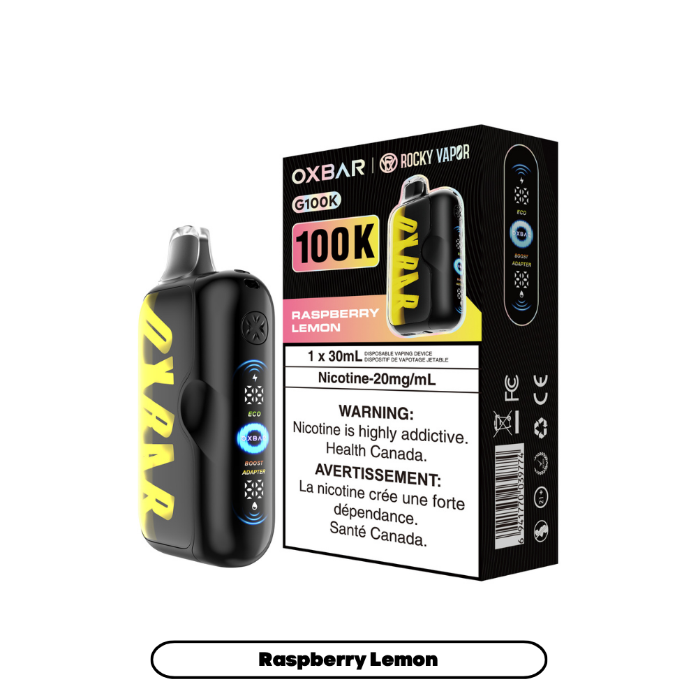 RASPBERRY LEMON - OXBAR G100K - 20mg - 4pc/box - [ON]