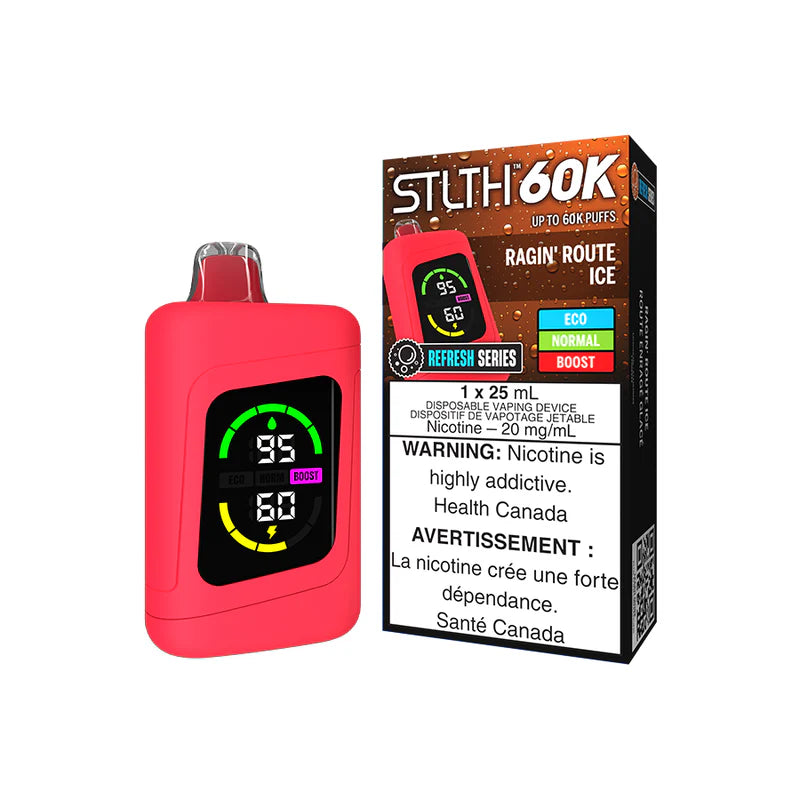 RAGIN ROUTE ICE - STLTH 60K - REFRESH SERIES - (4PCS/CTN) [ON]