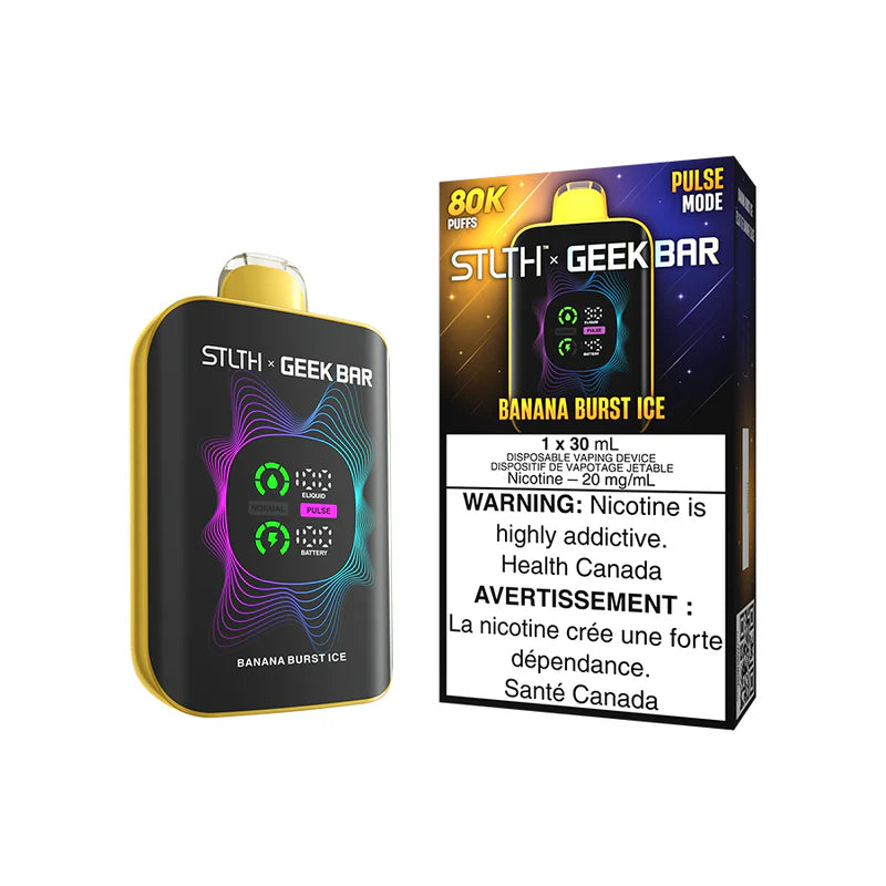 BANANA BURST ICE - STLTH X GEEK BAR - 80K DISPOSABLE - (4PCS/CTN) [ON]