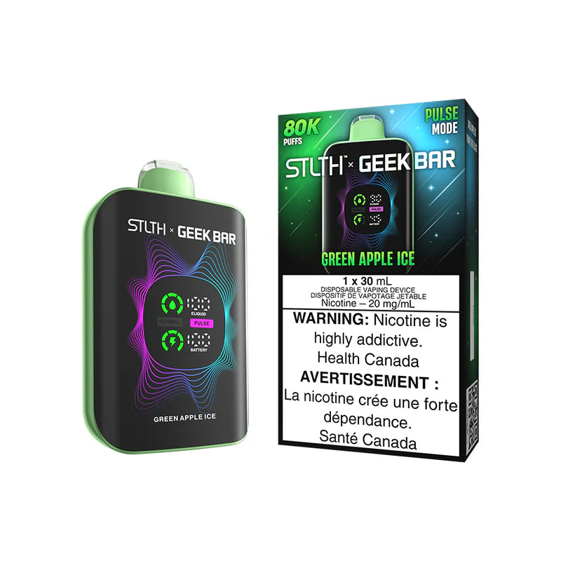 GREEN APPLE ICE - STLTH X GEEK BAR - 80K DISPOSABLE - (4PCS/CTN) [ON]