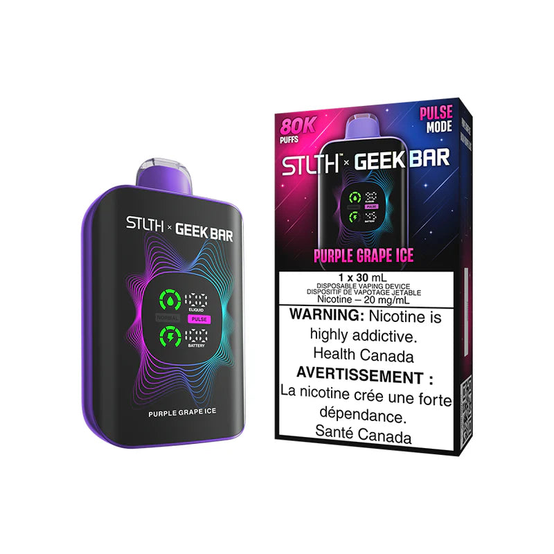 PURPLE GRAPE ICE - STLTH X GEEK BAR - 80K DISPOSABLE - (4PCS/CTN) [ON]