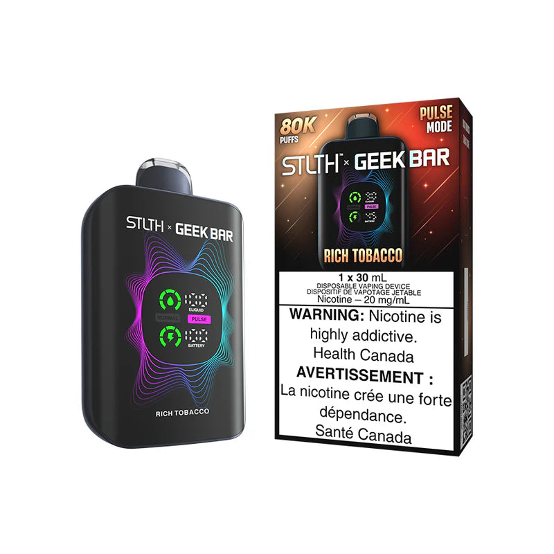 RICH TOBACCO - STLTH X GEEK BAR - 80K DISPOSABLE - (4PCS/CTN) [ON]