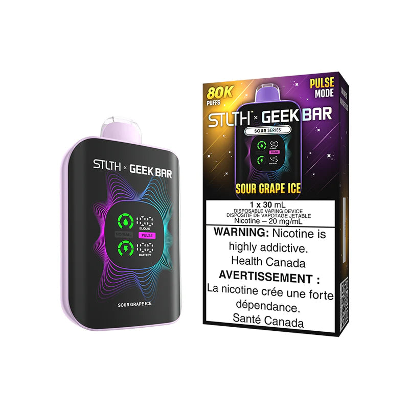 SOUR GRAPE ICE  - STLTH X GEEK BAR - 80K DISPOSABLE - (4PCS/CTN)  [ON]