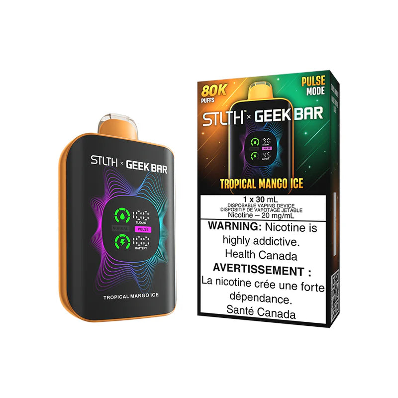 TROPICAL MANGO ICE - STLTH X GEEK BAR - 80K DISPOSABLE - (4PCS/CTN) [ON]