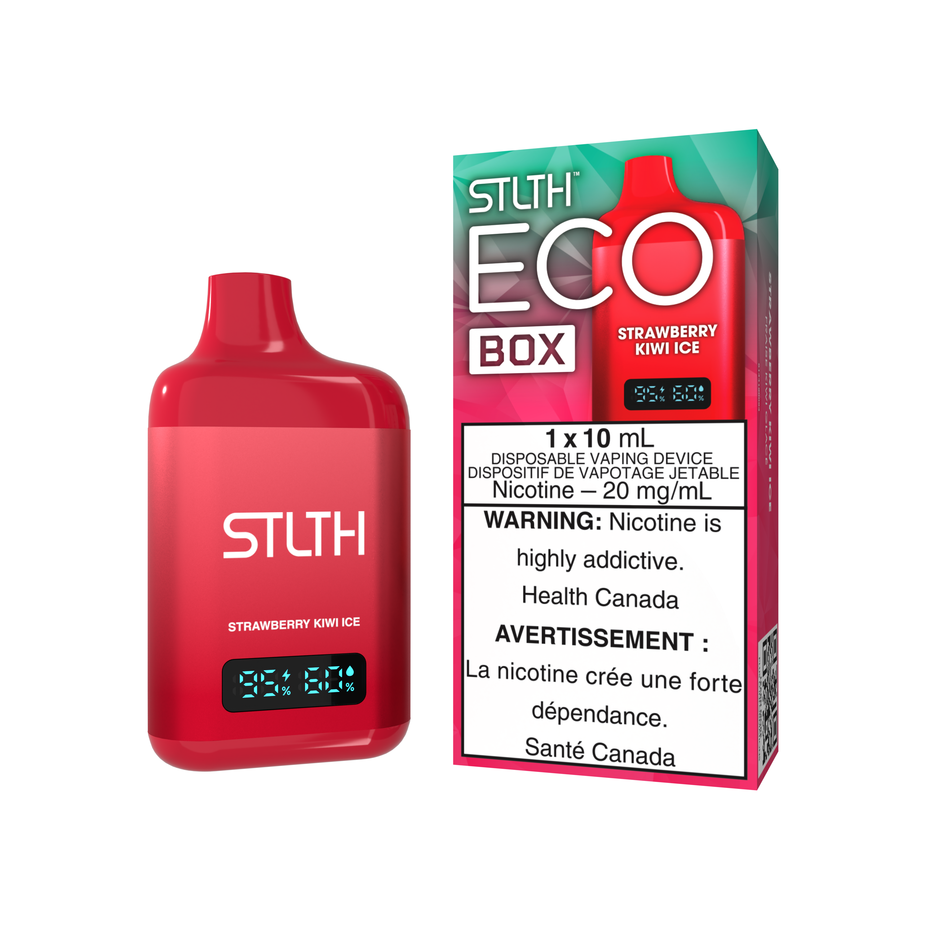 STRAWBERRY KIWI ICE - STLTH ECO BOX - Disposable - 5pcs/Box - [ON]