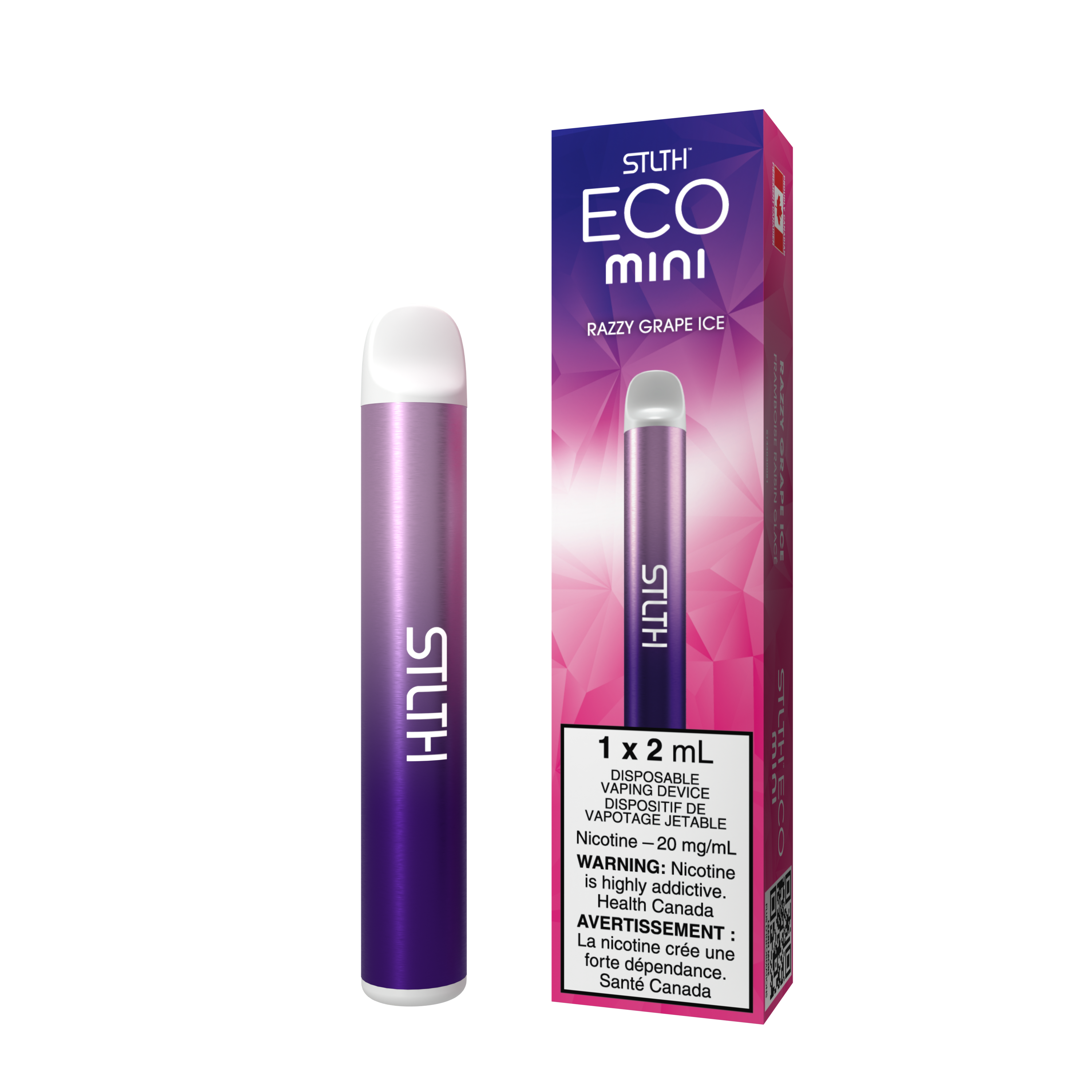 Razzy Grape Ice - STLTH ECO MINI - Disposable - 6pk [ON]