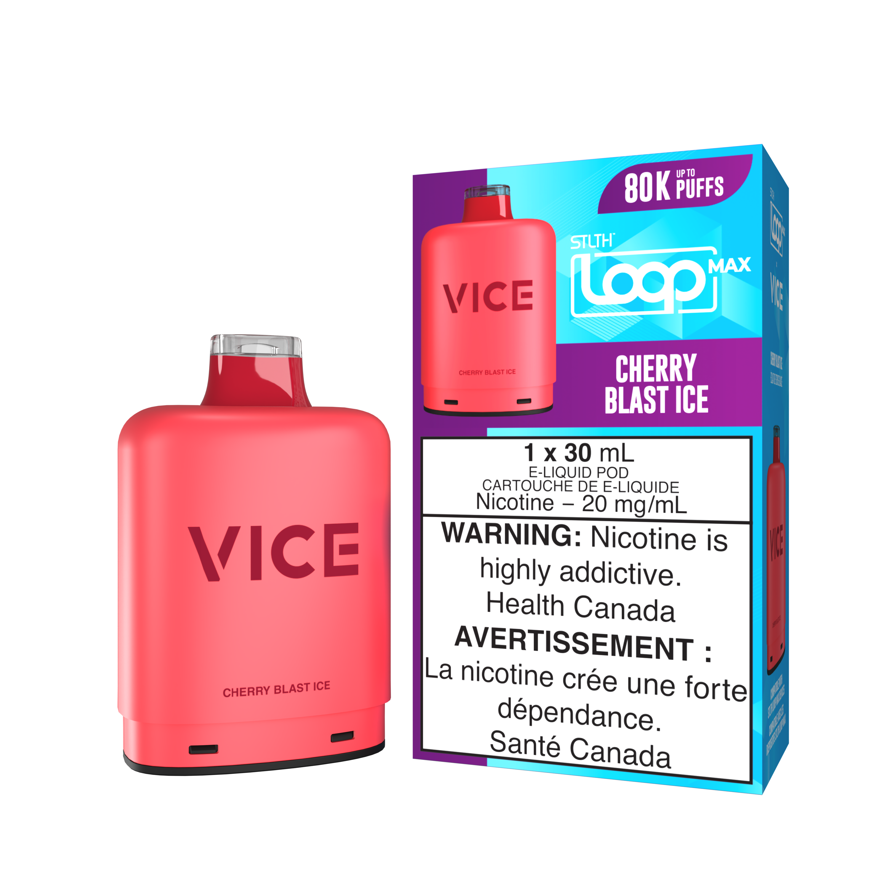 CHERRY BLAST ICE - STLTH LOOP MAX x VICE - 80K POD PACK (4PCS/CTN) [ON]