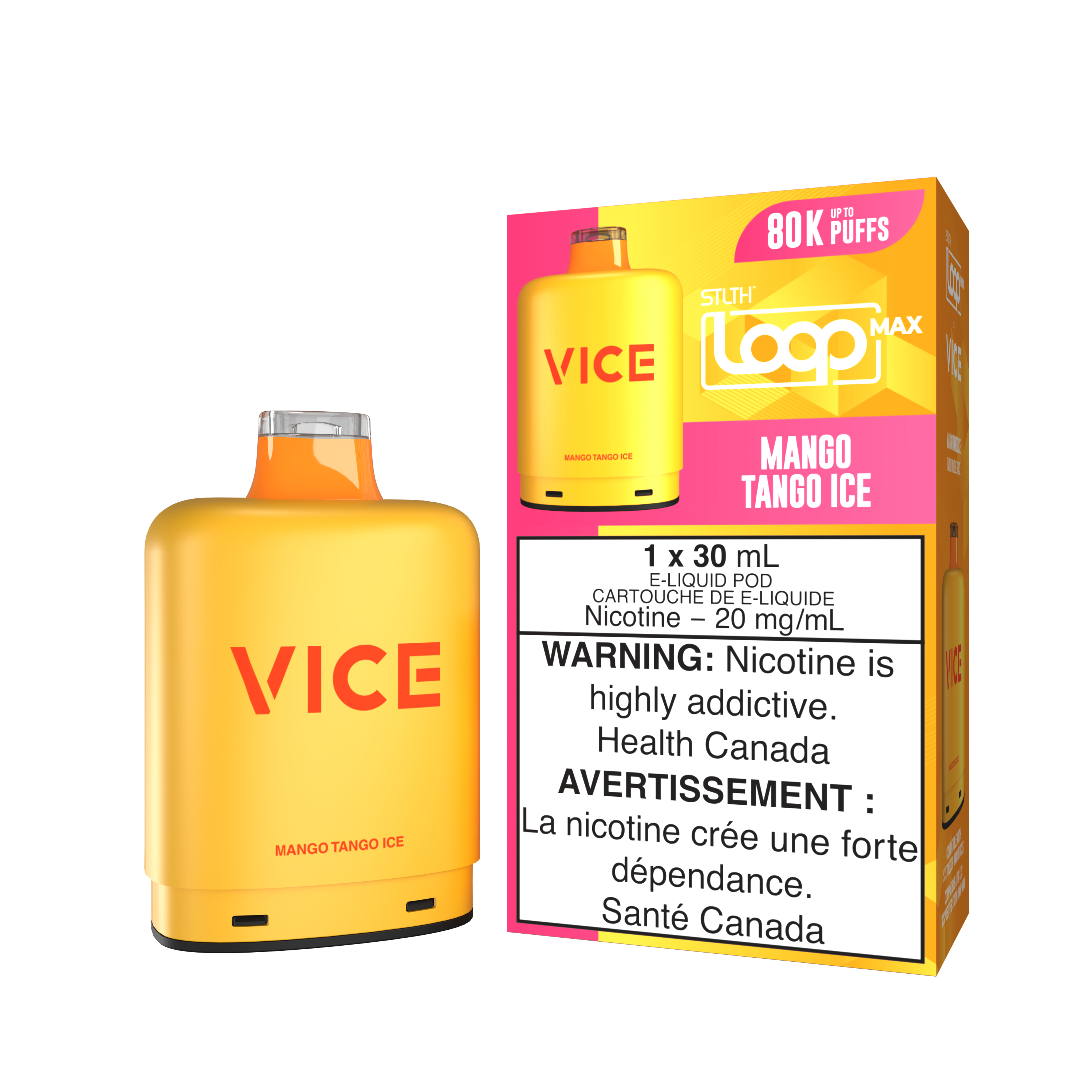 MANGO TANGO ICE - STLTH LOOP MAX x VICE - 80K POD PACK (4PCS/CTN) [ON]
