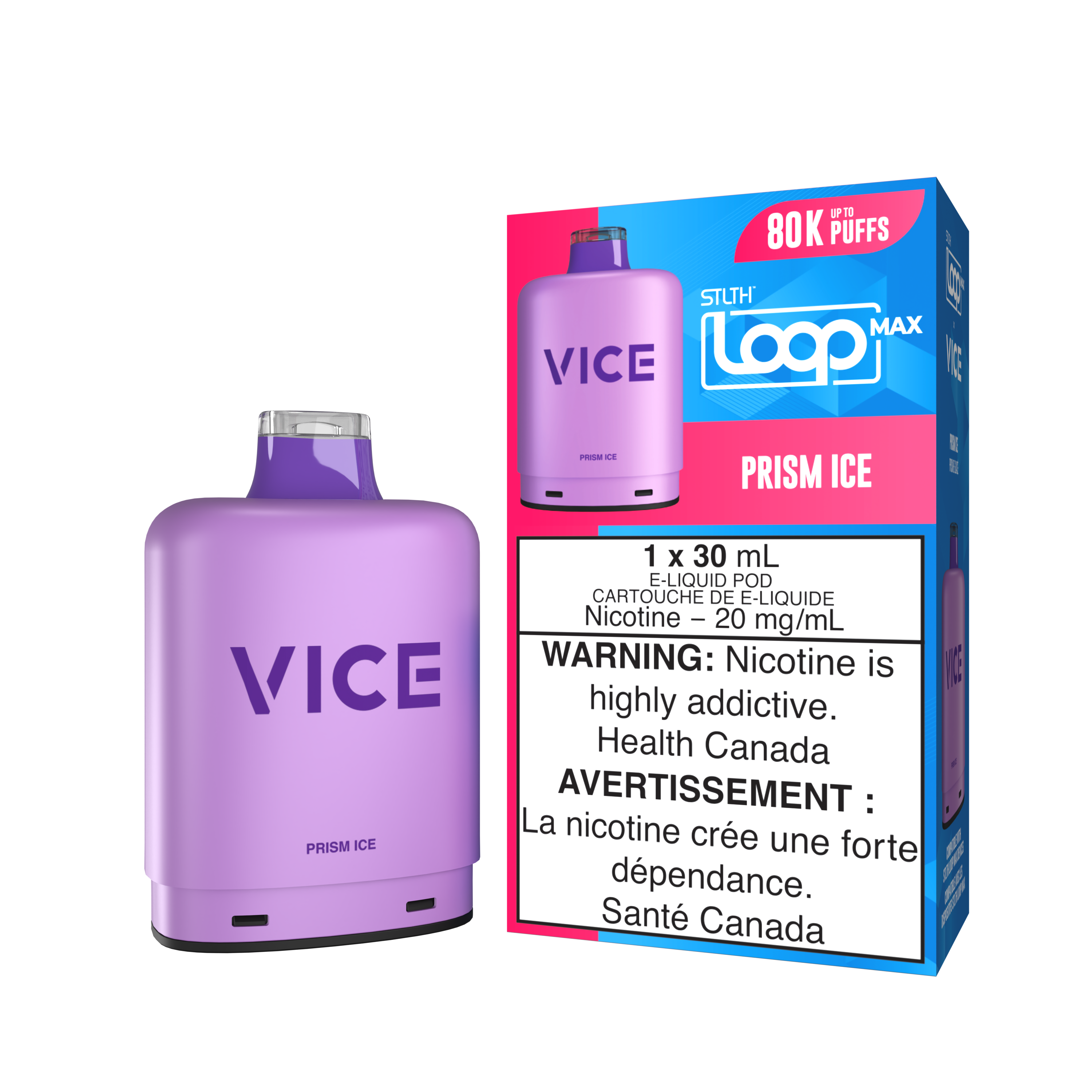 PRISM ICE - STLTH LOOP MAX x VICE - 80K POD PACK (4PCS/CTN) [ON]