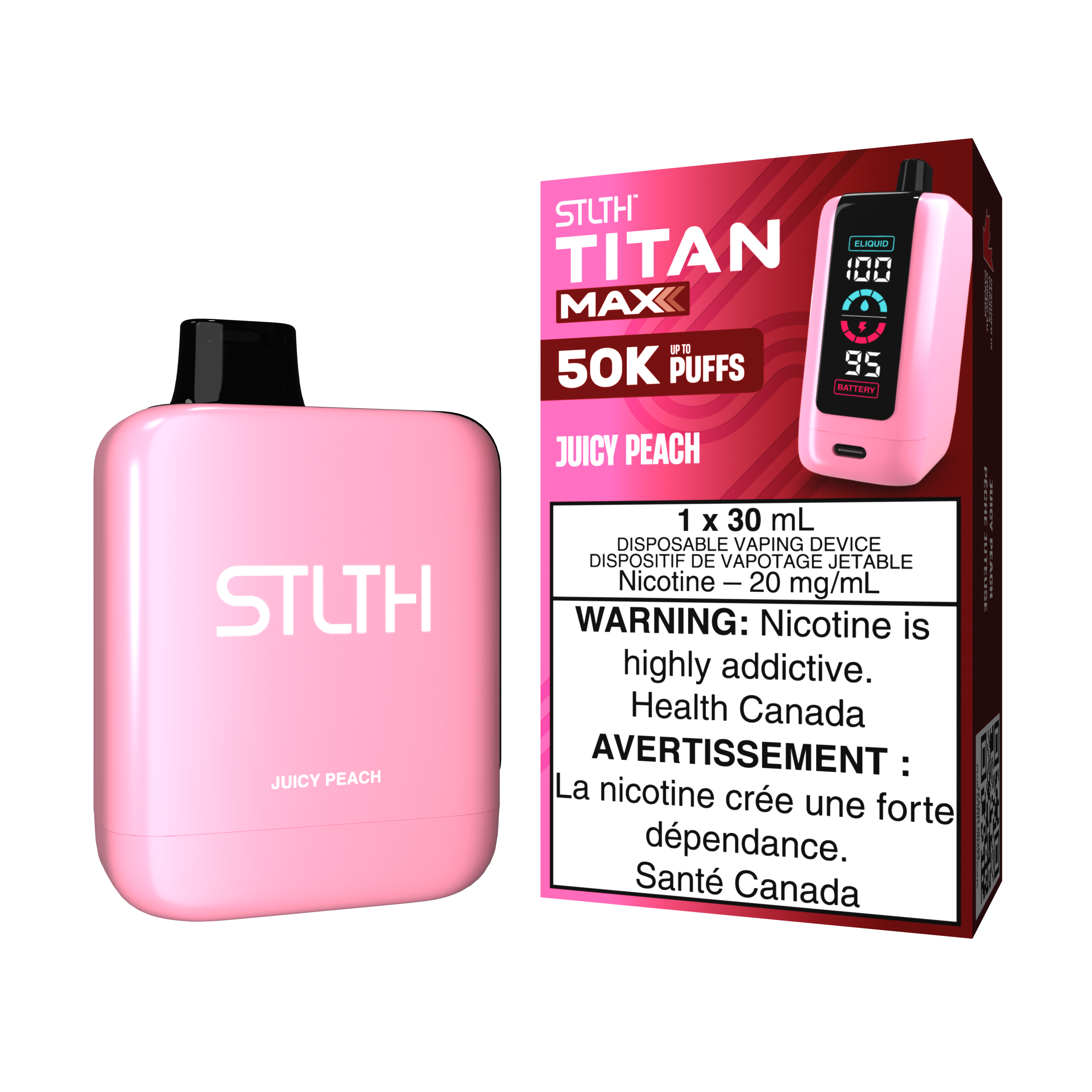 Juicy Peach - STLTH TITAN MAX 50K- (4PCS/CTN) [ON]