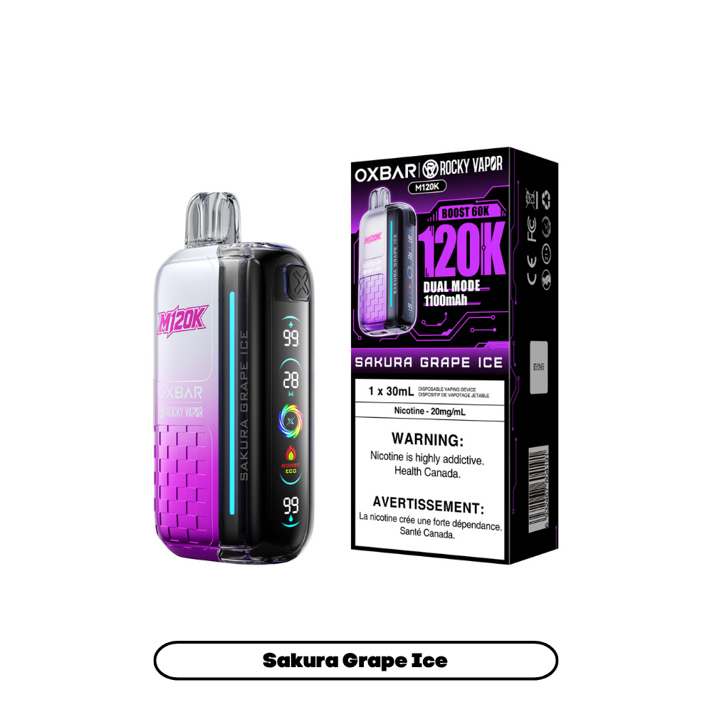 SAKURA GRAPE ICE - OXBAR M120K - 20mg - 4pc/box - [ON]