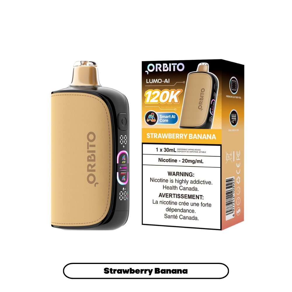 STRAWBERRY BANANA - Orbito Lumo AI 120K - 20mg - 4pc/box - [ON]