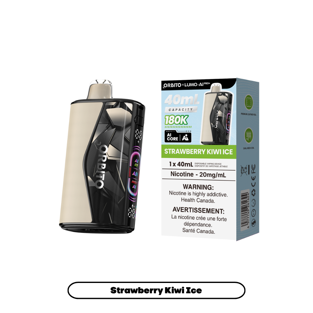 Strawberry Kiwi Ice - Orbito Lumo AI Pro+ 180K - 20mg - 4pc/box - [ON]