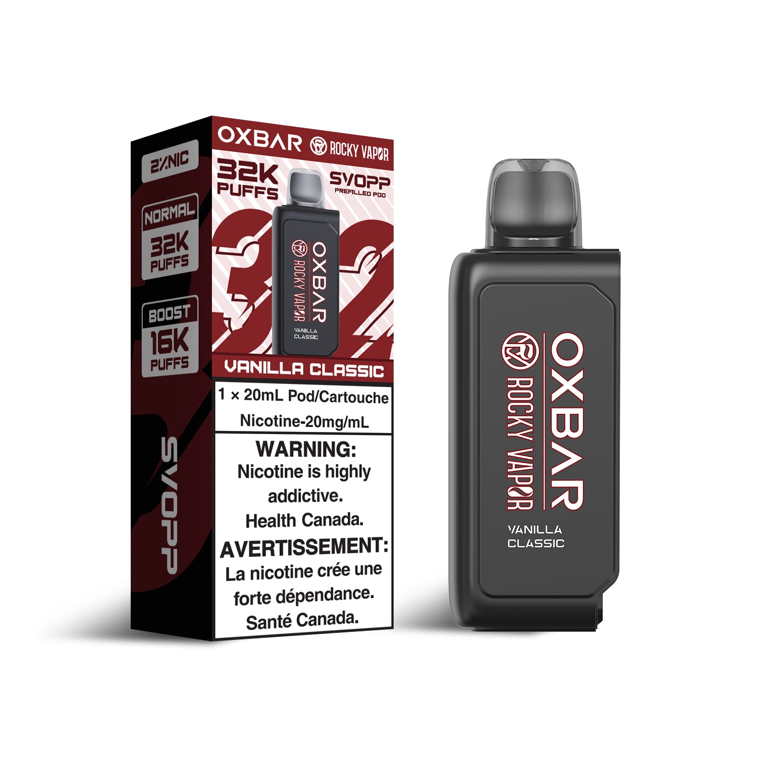 Vanilla Classic - OXBAR - SVOPP 32K Pre-Filled Pod - 20mg - 4ct
