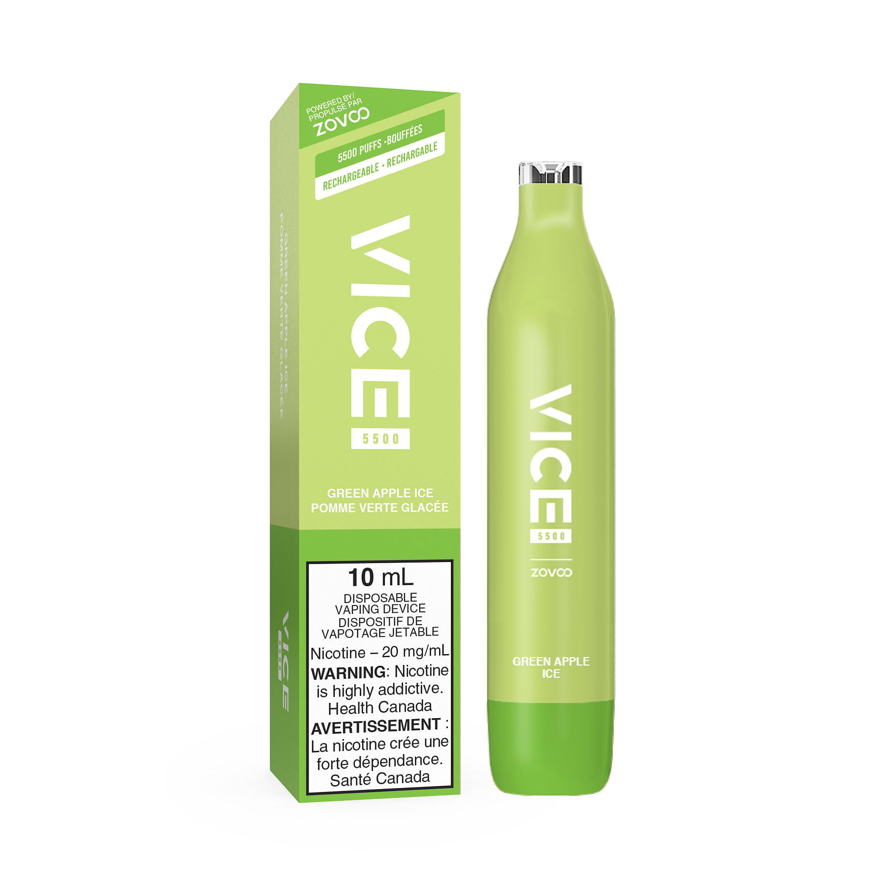 Green Apple Ice - VICE 5500 - 20mg - 6pc/box