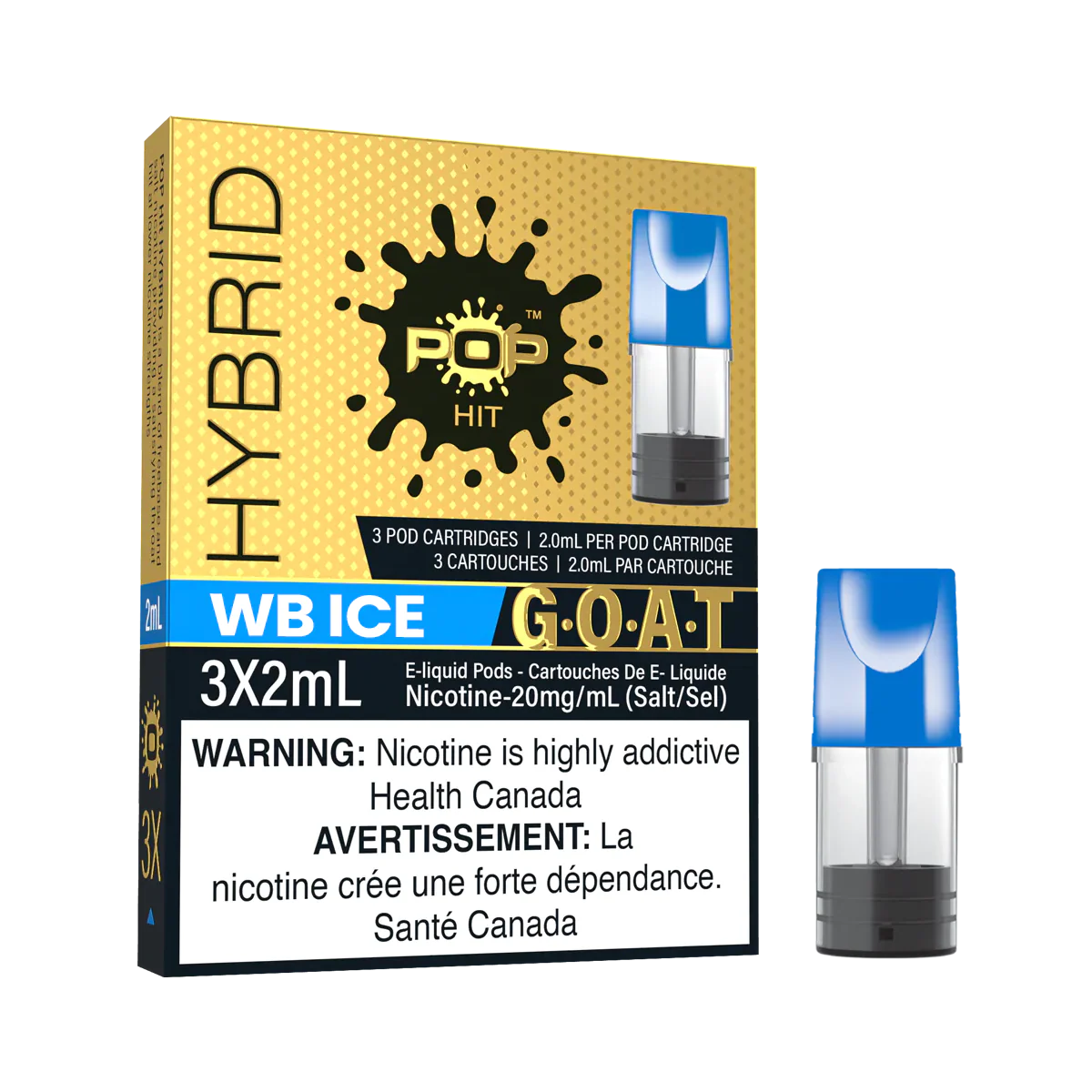 GB ICE - Pop Hit Hybrid - 20mg - 5pc/Carton - [FED]