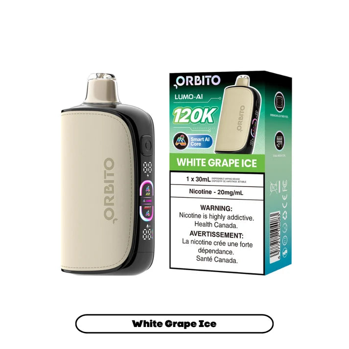 WHITE GRAPE ICE - Orbito Lumo AI 120K - 20mg - 4pc/box - [ON]
