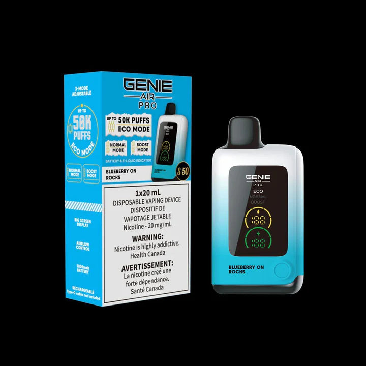 Blueberry On Rocks - Genie Air Pro 50K  - 0mg - 5pc/Carton - [ON]