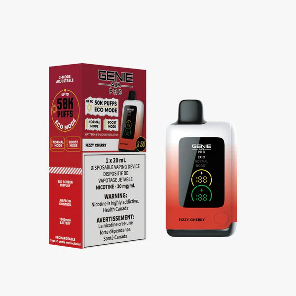 Fizzy Cherry - Genie Air Pro 50K  - 0mg - 5pc/Carton - [ON]