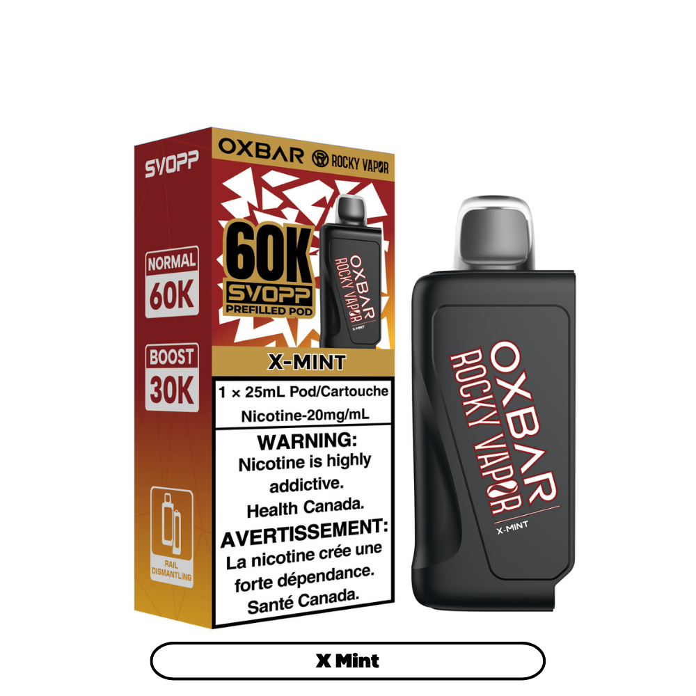 X Mint - SVOPP Rocky Vapor Oxbar 60K - 4/pk [ON]