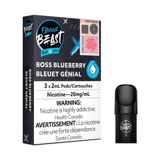 Boss Blueberry - Flavour Beast Pod Pack - 20mg - EXCISED