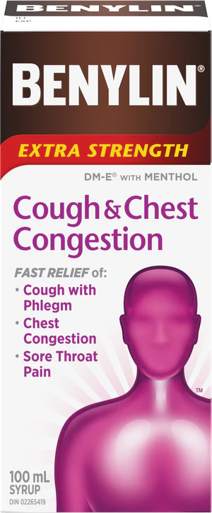 Benylin Extra Strength Cough & Chest Congestion Syrup 100mL