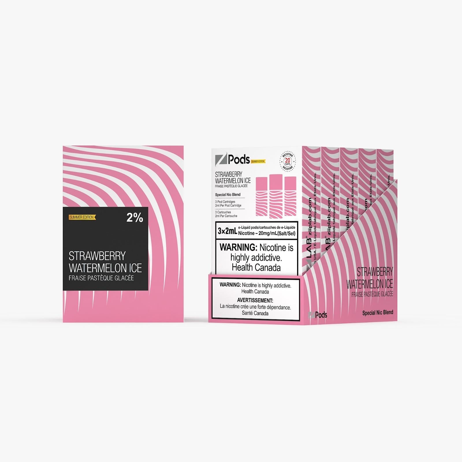 Strawberry Watermelon Ice - Z Pods Special NIC - 20mg (Summer Edition) - [ON]
