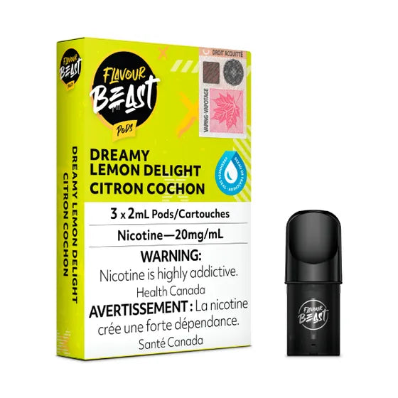 Dreamy Lemon Delight - Flavour Beast Pod Pack - 20mg - EXCISED