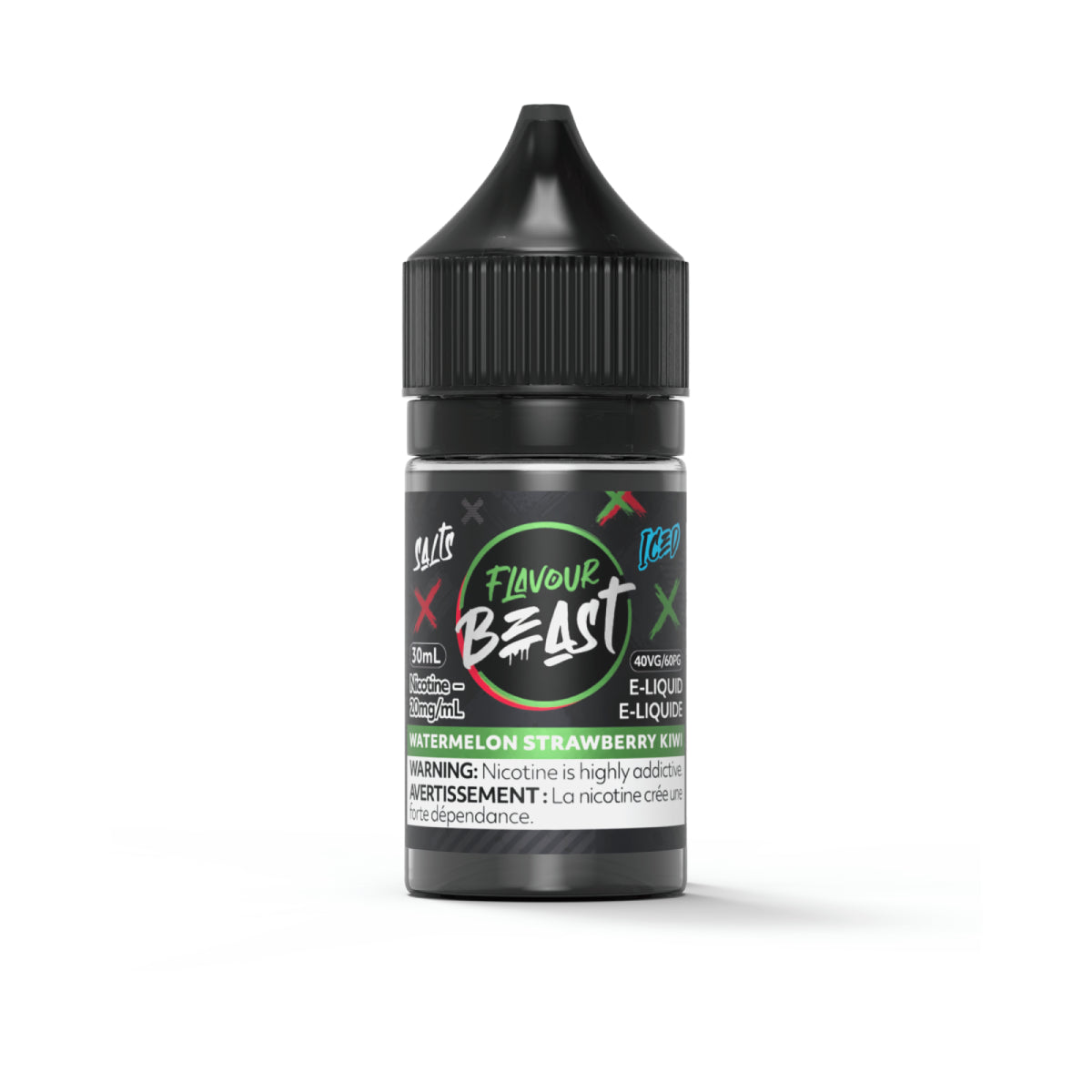 WATERMELON STRAWBERRY KIWI - Flavour Beast E-Liquid - 30ml - [ON]