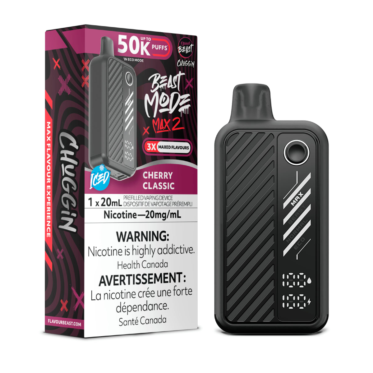 CHERRY CLASSIC - Flavour Beast Mode Max 2 50K  - 20MG - 5pc/Carton