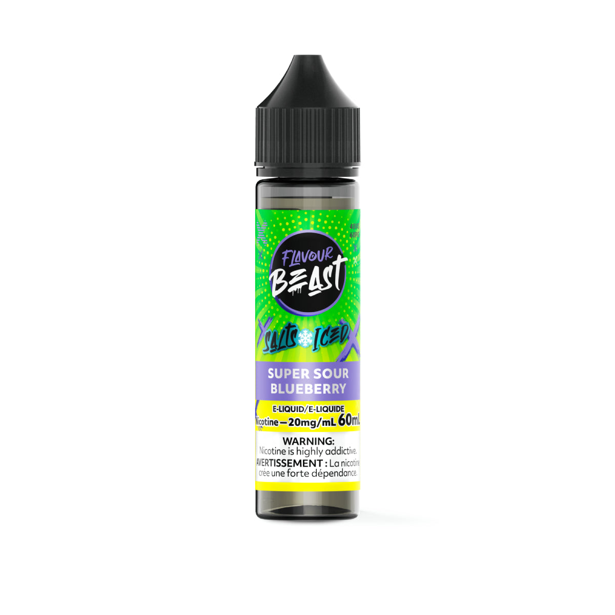 SUPER SOUR BLUEBERRY - Flavour Beast E-Liquid 60 mL - [ON]