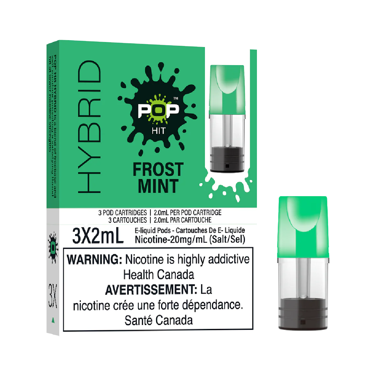 Frost Mint - Pop Hit Hybrid - 20mg - 5pc/Carton - [FED]