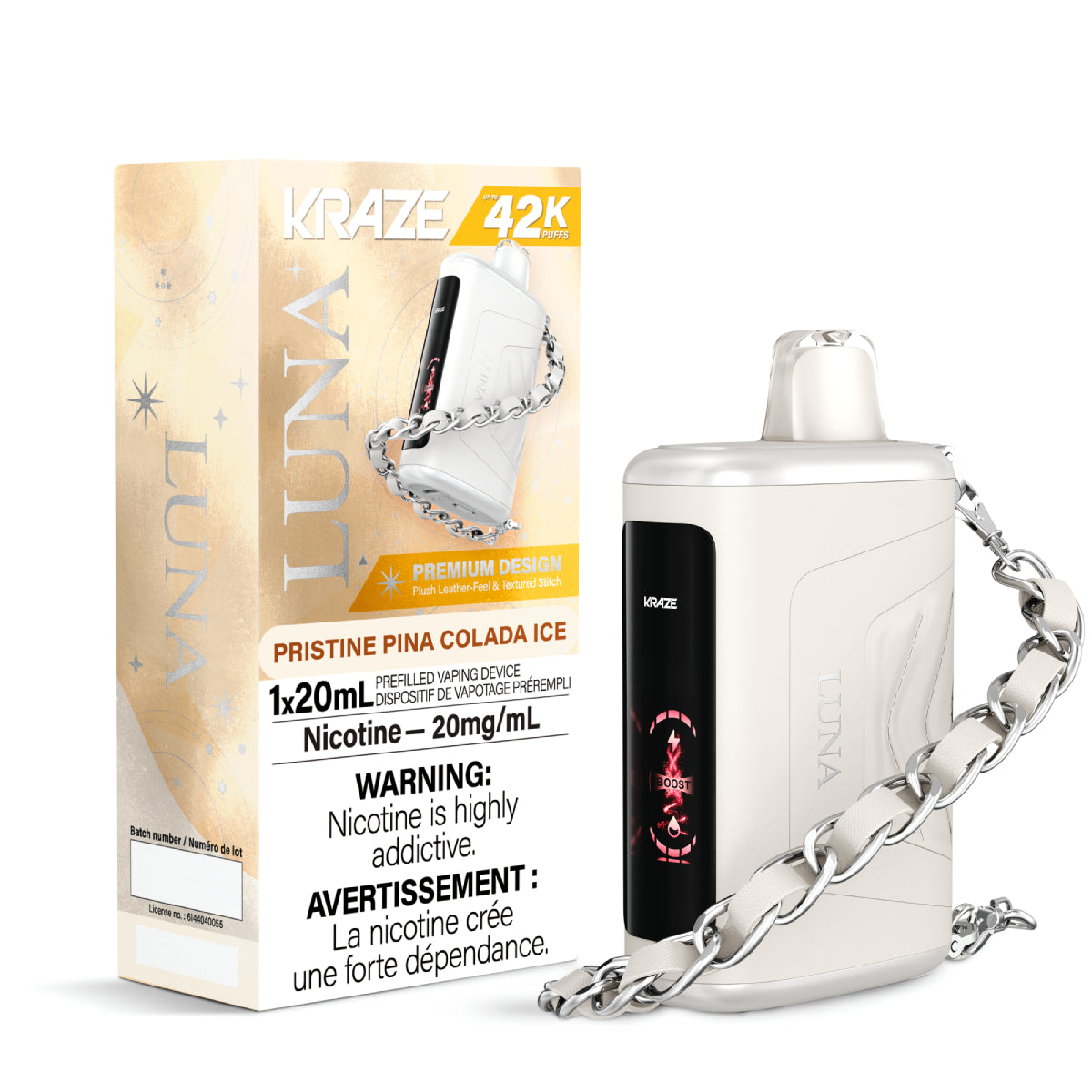 PRISTINE PINA COLADA ICE - Kraze LUNA - 5pc/Carton [ON]