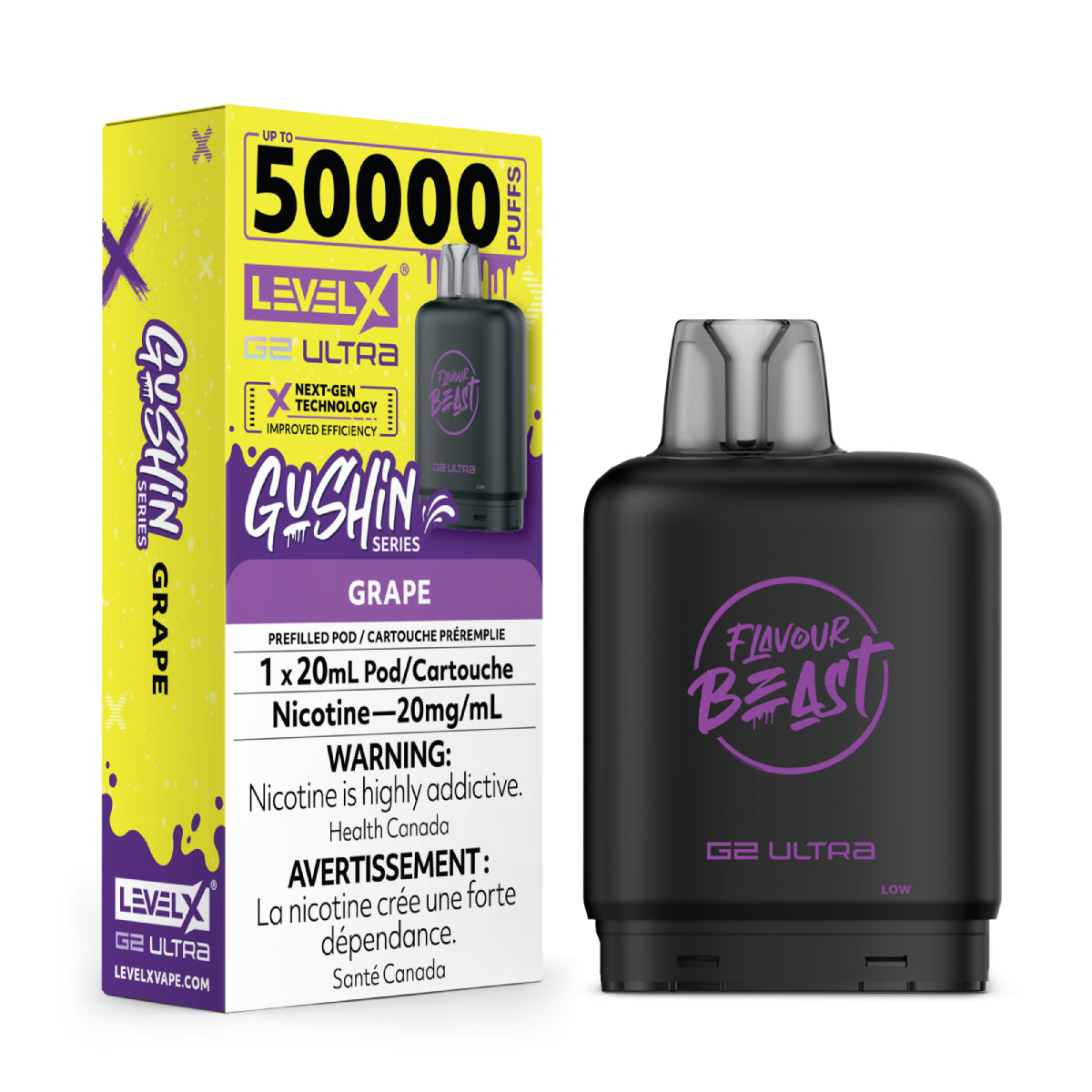 Gushin' Grape - Level X Flavour Beast G2 Ultra - [ON]