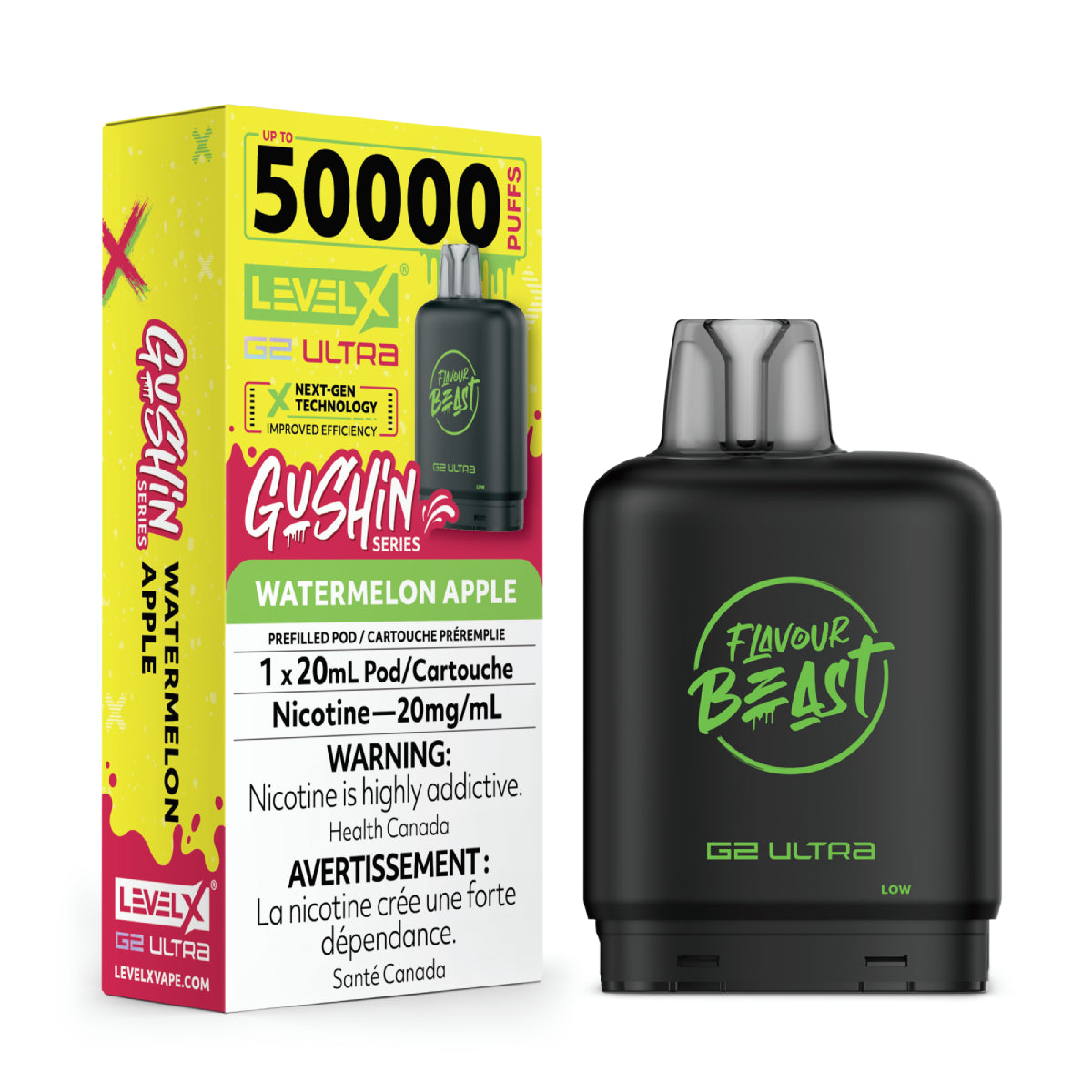 Gushin' Watermelon Apple - Level X Flavour Beast G2 Ultra - [ON]