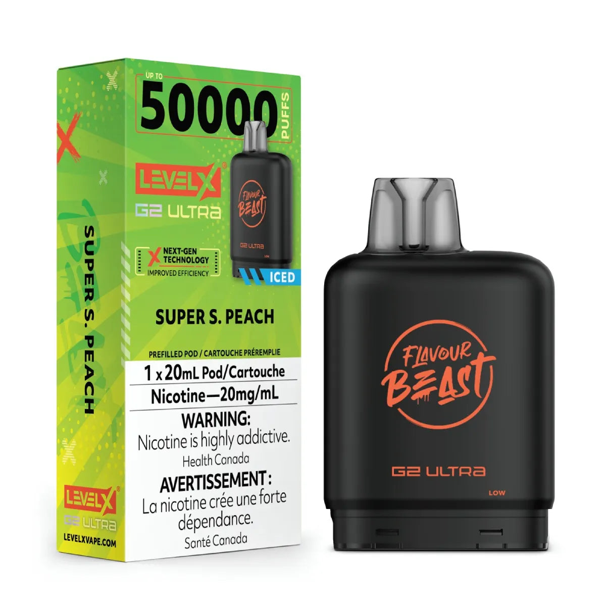 Super S. Peach Iced - Level X Flavour Beast G2 Ultra - [ON]