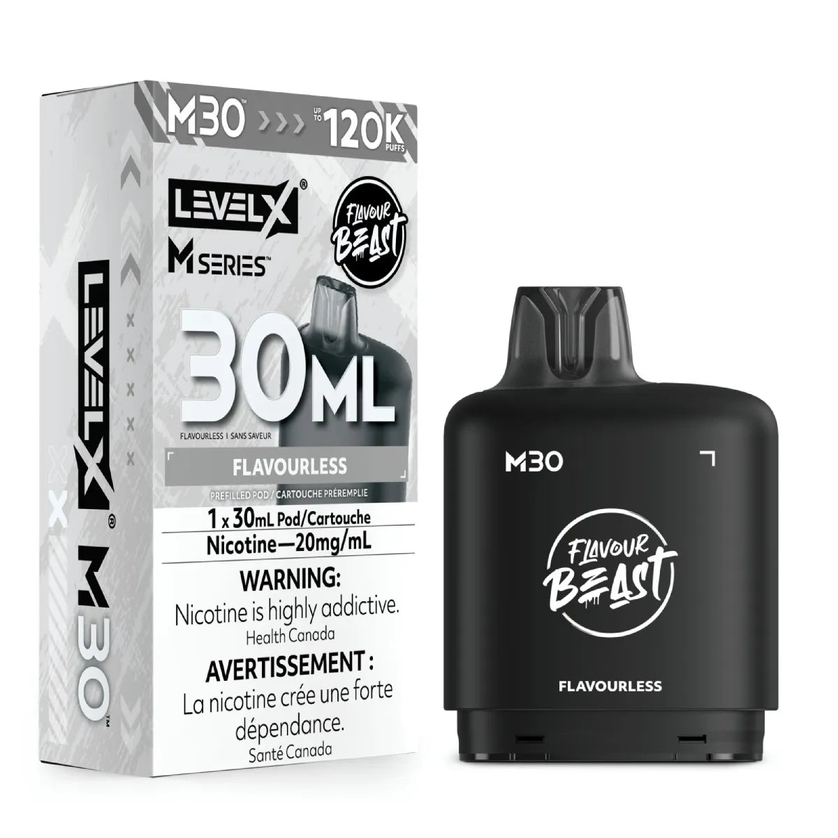 Flavourless - Level X Flavour Beast M Series - 30ml Pods - 4pc/carton [ON]