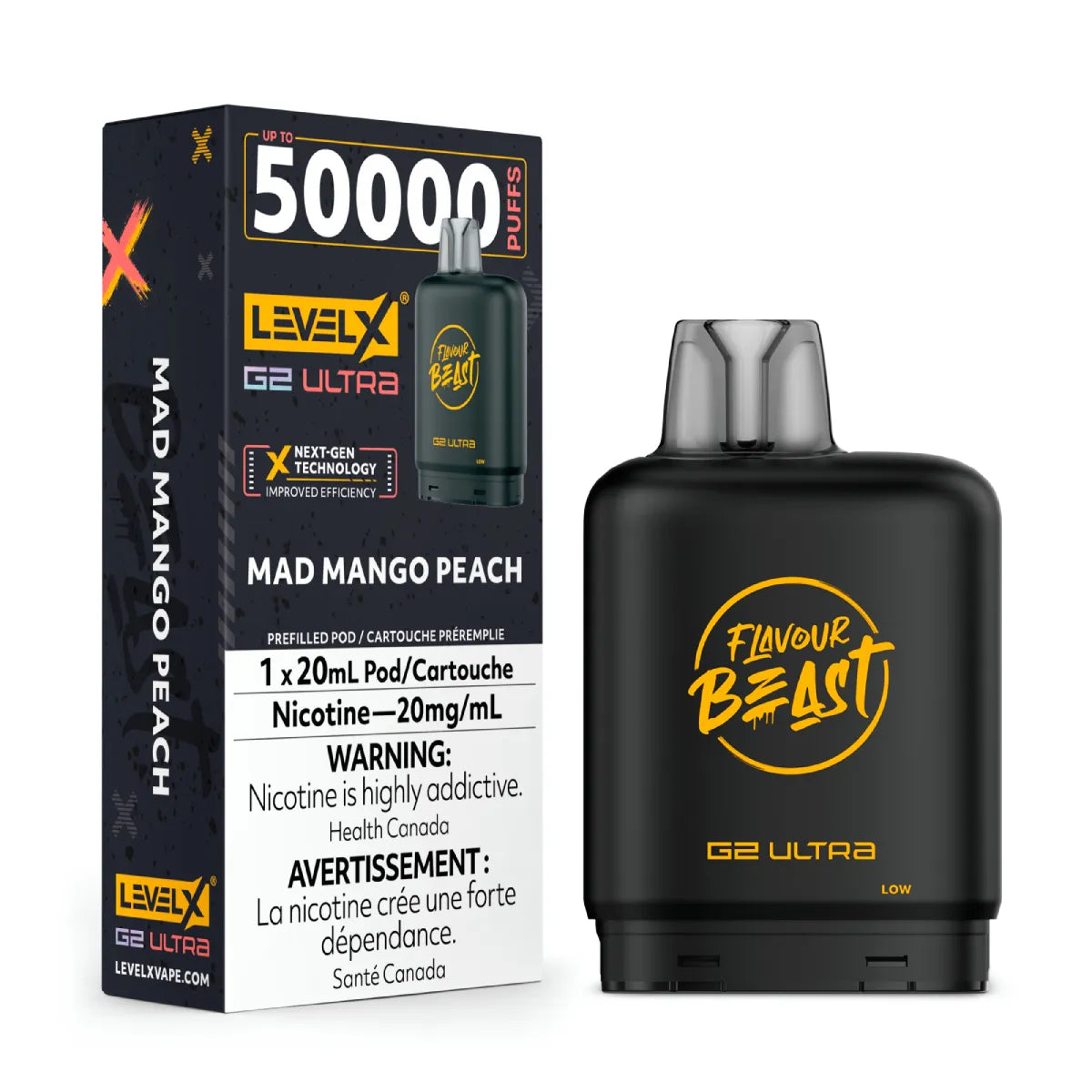 MAD MANGO PEACH - Level X Flavour Beast G2 Ultra - [ON]